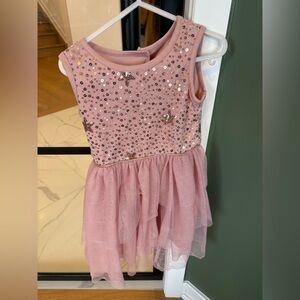 George Pink Sequin Star Kids Dance Costume